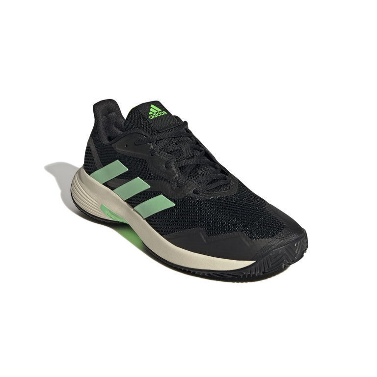 adidas Tennisschuhe CourtJam Control Clay/Sandplatz schwarz/grün Herren